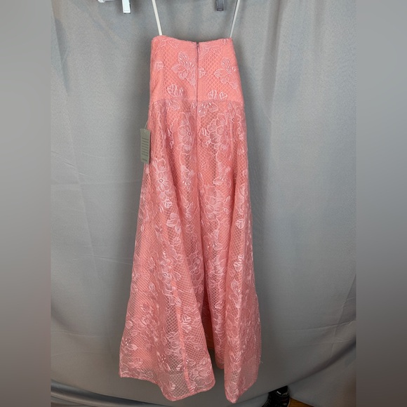 Monique Lhuiller Louisa Lace Strapless ALine Cocktail Dress- Sz 4 - Picture 4 of 10